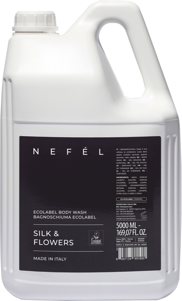 Nefel milo za telo Silk & Flowers Ecolabel 5 L