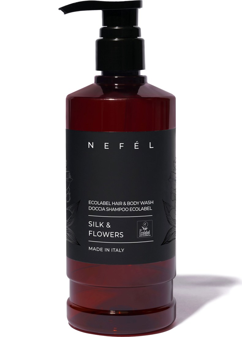 Nefel šampon za lase in telo Silk & Flowers Ecolabel