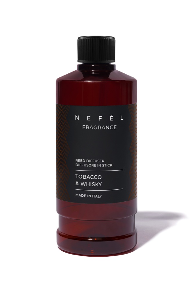 Nefel difuzor dišav s palčkami Tobacco & Whisky 480 ml (polnilo)