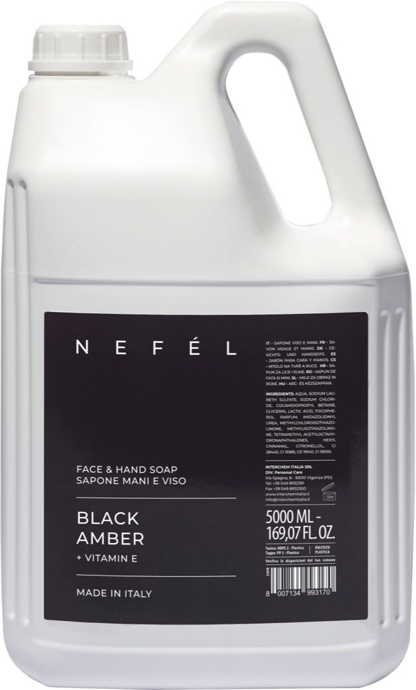Nefel milo za roke in obraz Black Amber 5 L